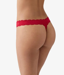 Inspired Eyelet Thong: Chili Pepper Red