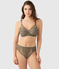 Retro Chic Full Figure Underwire Bra: Bungee Cord