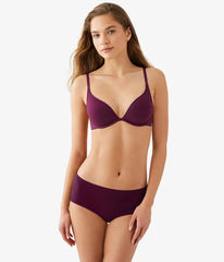 Cotton To A Tee Plunge T-Shirt Bra: Potent Purple