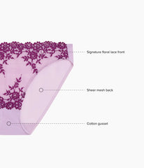 Embrace Lace® Bikini: Lavender Sage/Dark Purple