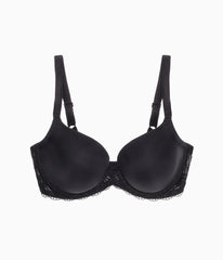 La Femme Underwire T-Shirt Bra: Black