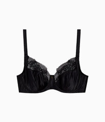 Side Note Underwire Bra: Black