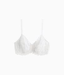 Renaissance Rose Underwire Bra: White