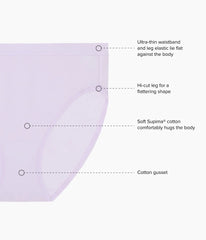 Understated Cotton Hi-Cut: Orchid Hush