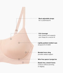 Easy Like Sunday™ Wire Free T-Shirt Bra: Rose Dust