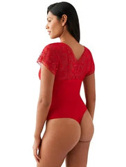 Lifted In Luxury Bodysuit: Equestrian Red