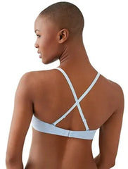 Cotton To A Tee Plunge T-Shirt Bra: Dream Blue