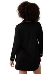 Lease to Lounge Sleepshirt: Black